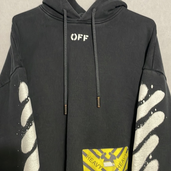 OFF-WHITE™ HEAVY PAINT HOODIE - Picture 3 of 8